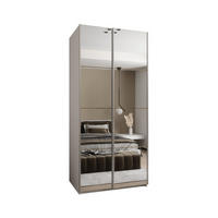 SCHWEBETÜRENSCHRANK 245,5/100/64 2-türig - Silberfarben/Eiche Artisan, Holz/Metall (100/245/64cm) - Abiks Möbel