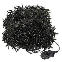 LED LICHTERKETTE Cluster Außen Innen 19,9 m Weihnachtsbeleuchtung 1536 LED Warmweiß - Weiß, Kunststoff (2290cm) - ECD-Germany