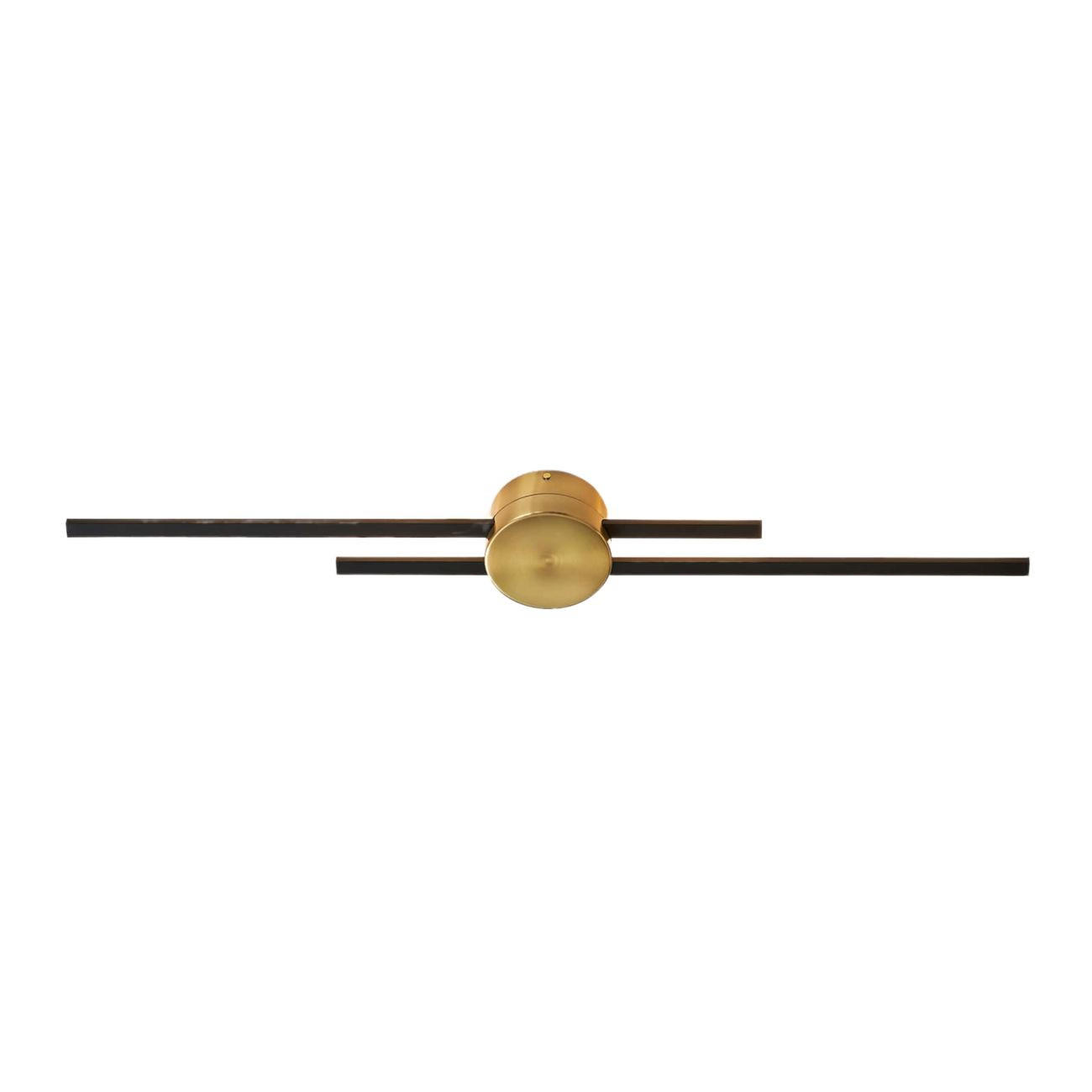 WANDLEUCHTE Pia, Messing und Schwarz, 89cm - Schwarz, Metall (12/89/12cm) - KOSILUM