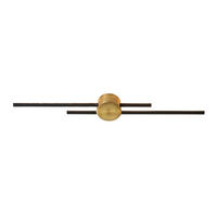 WANDLEUCHTE Pia, Messing und Schwarz, 89cm - Schwarz, Metall (12/89/12cm) - KOSILUM