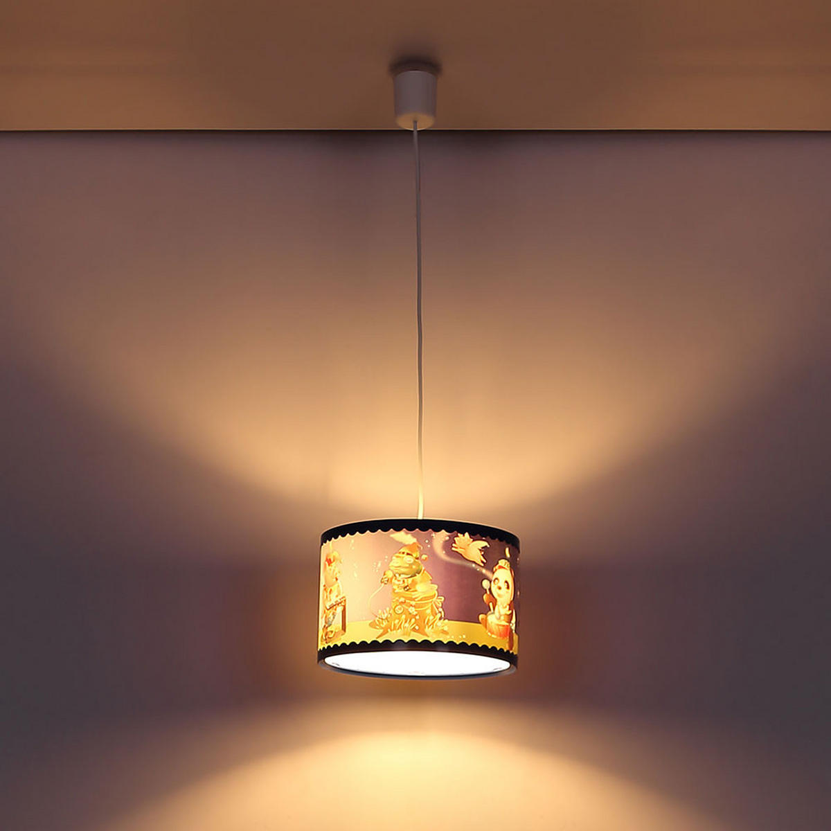 DECKENLEUCHTE Kunststoff Bunt KUNGFU - Multicolor, Kunststoff (28/28/120cm) - Globo Lighting