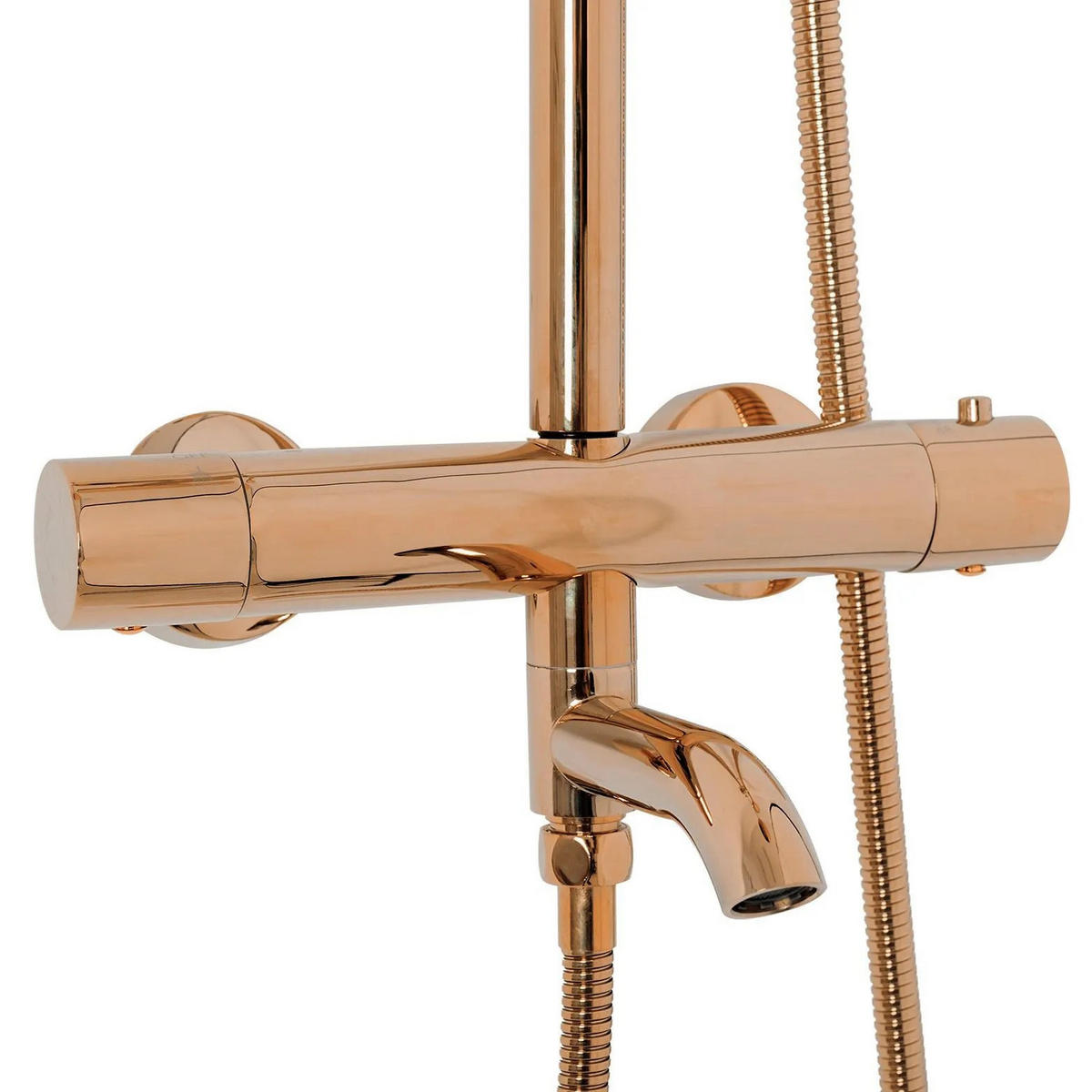 DUSCHGARNITUR Mit Thermostat Rea Lungo Copper - Kupferfarben, Metall (26.5/117/34.5cm) - REA