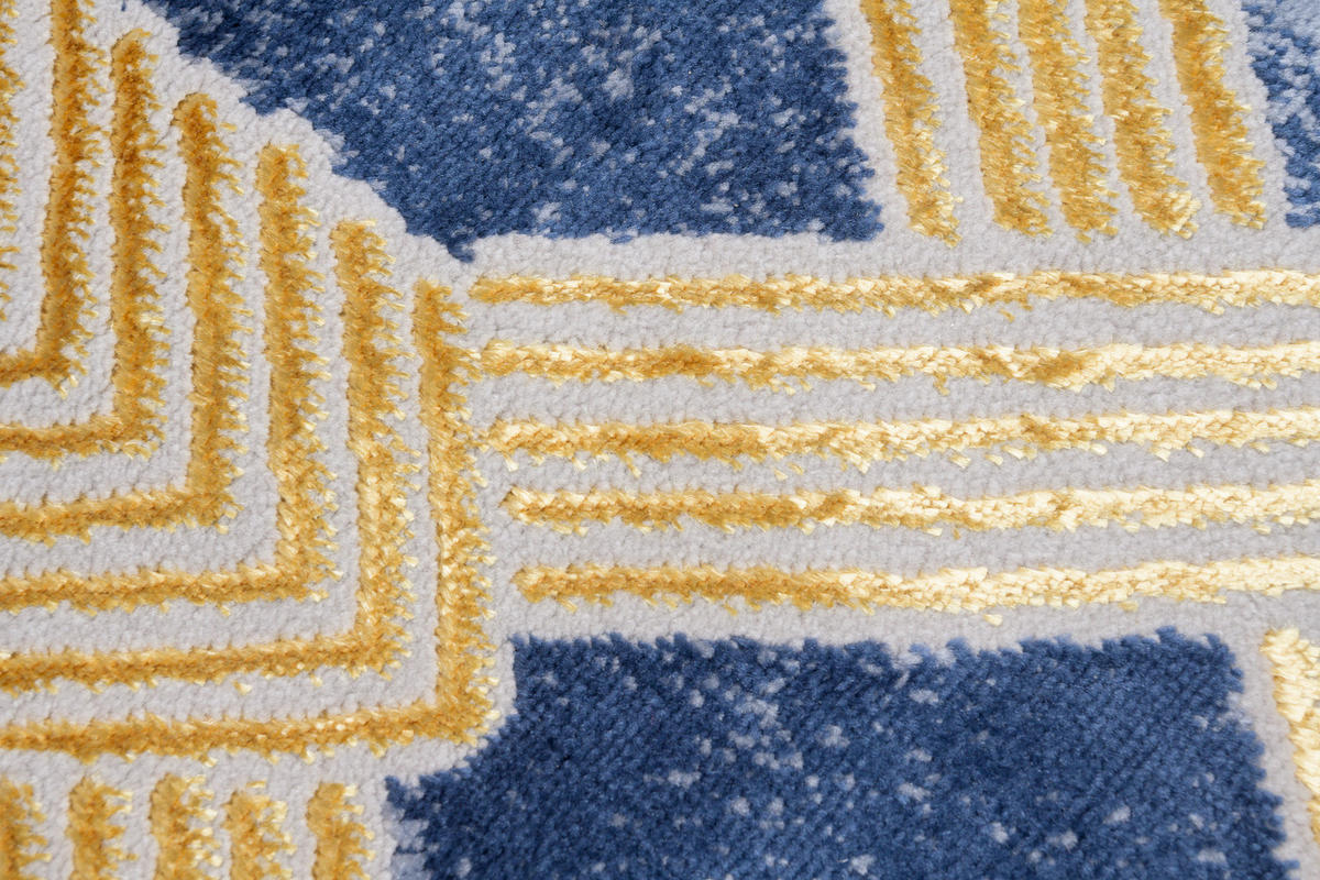 TEPPICH SHINE Dunkelblau 250/350 cm - Dunkelblau, Textil (250/350cm) - Tapiso