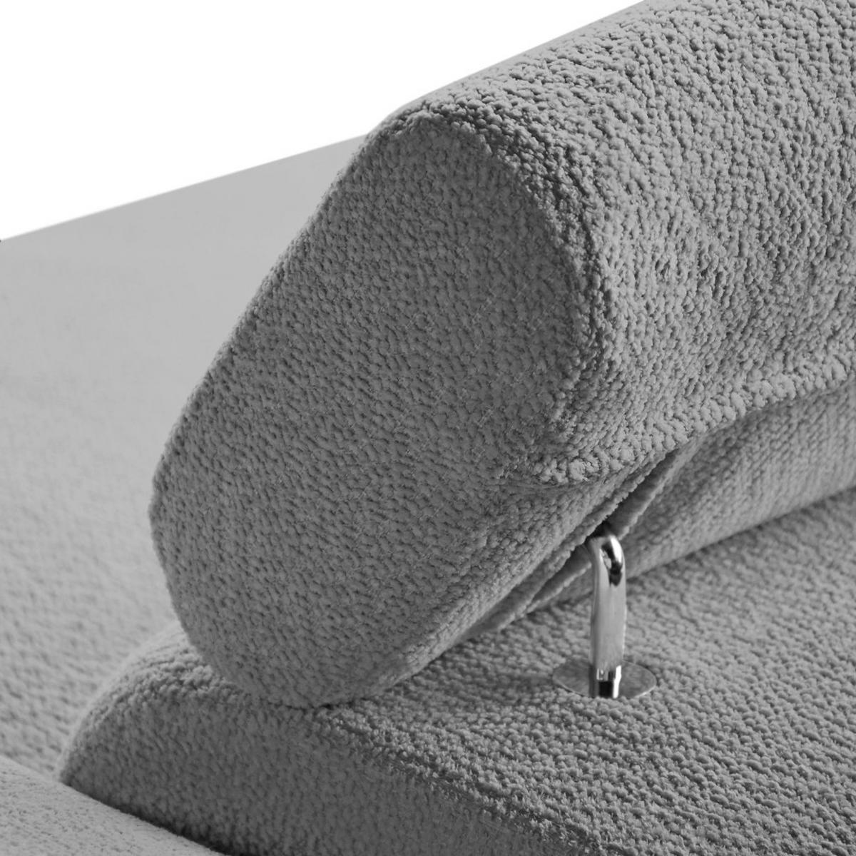 ECKSCHLAFSOFA Mellow mit Bettkasten, Grau, links - Schwarz/Grau, Textil (270/205cm) - Beautysofa