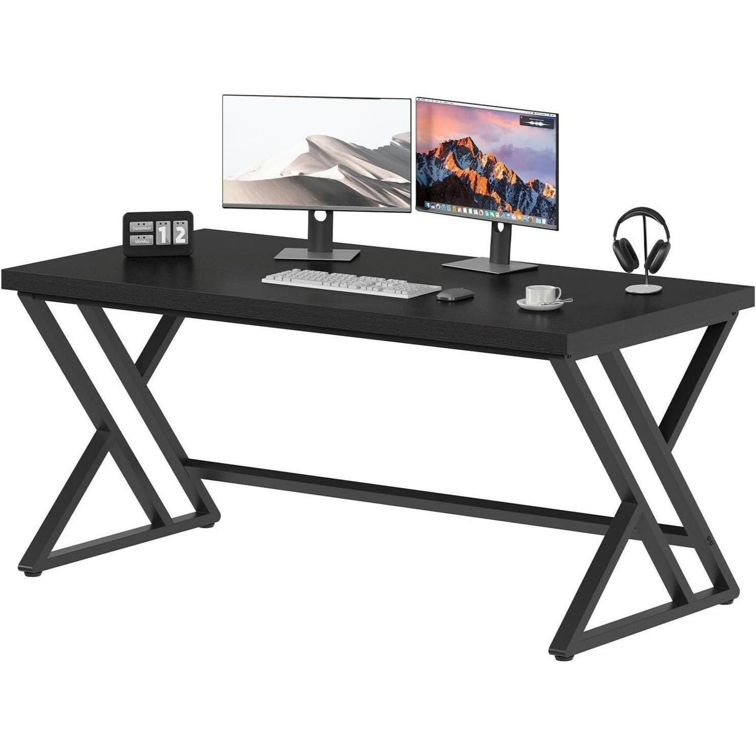 XXXLutz Schreibtisch Schwarz 120x75.4x59.9 cm