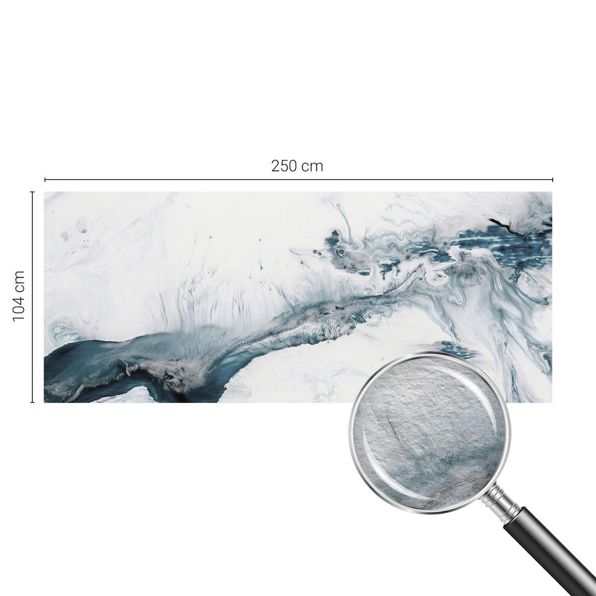 FOTOTAPETE 250x104 cm - Abstrakte Eleganz - Weiß, Textil (250/104cm) - Wallfluent