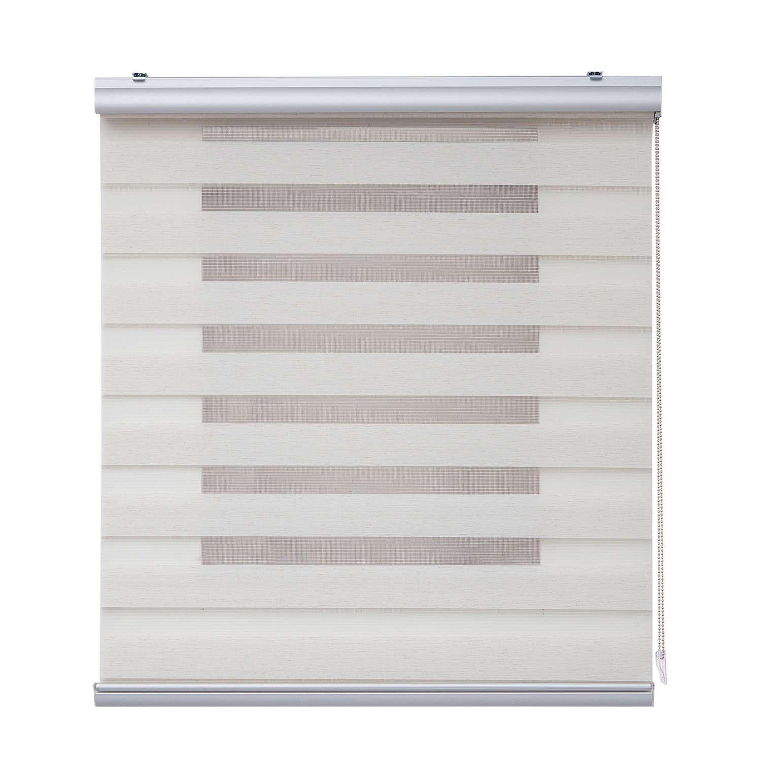 DOPPELROLLO Leinen 200x250 cm - Creme, Kunststoff (200/250cm) - STORESDECO