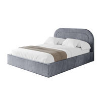 POLSTERBETT mit Bettkasten und Lattenrost, Boxbett ohne Matratze - LERAY 180x200 Grau - Grau, Holzwerkstoff/Textil (180/200cm) - ALTDECOR
