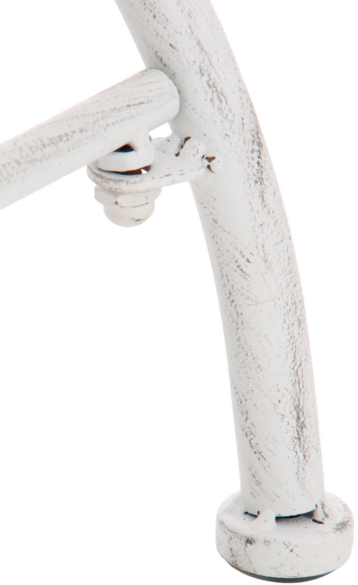 GARTENSTUHL Metall Antik Weiß - Weiß, Metall (56/92/53cm) - CLP