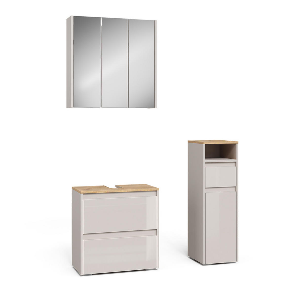 BADMÖBEL-SET Majest Cashmere 3 Teile - Kaschmir, Holzwerkstoff (60.1/62/30.1cm) - Vicco