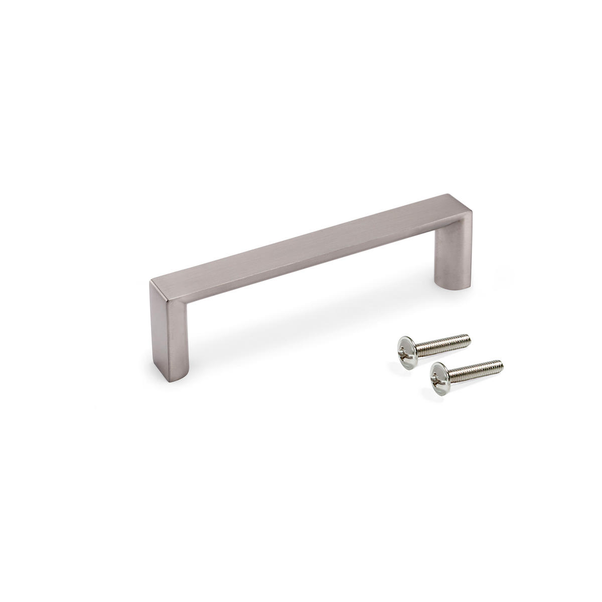 MÖBELGRIFFE Fuji, L103mm, 96mm Achsenabstand, Zamak, Nickel satiniert 25er-set - Silberfarben, Kunststoff (1.2/3/10.3cm) - EMUCA
