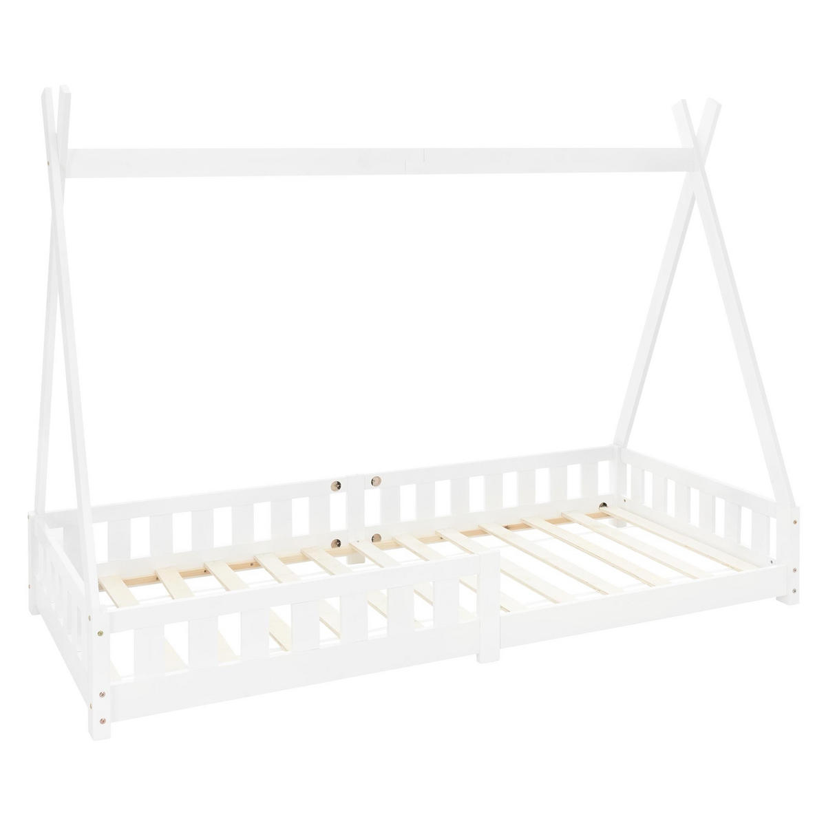 KINDERBETT Tipi 90x200 cm Weiß - Weiß, Holz (90/200cm) - ML-DESIGN