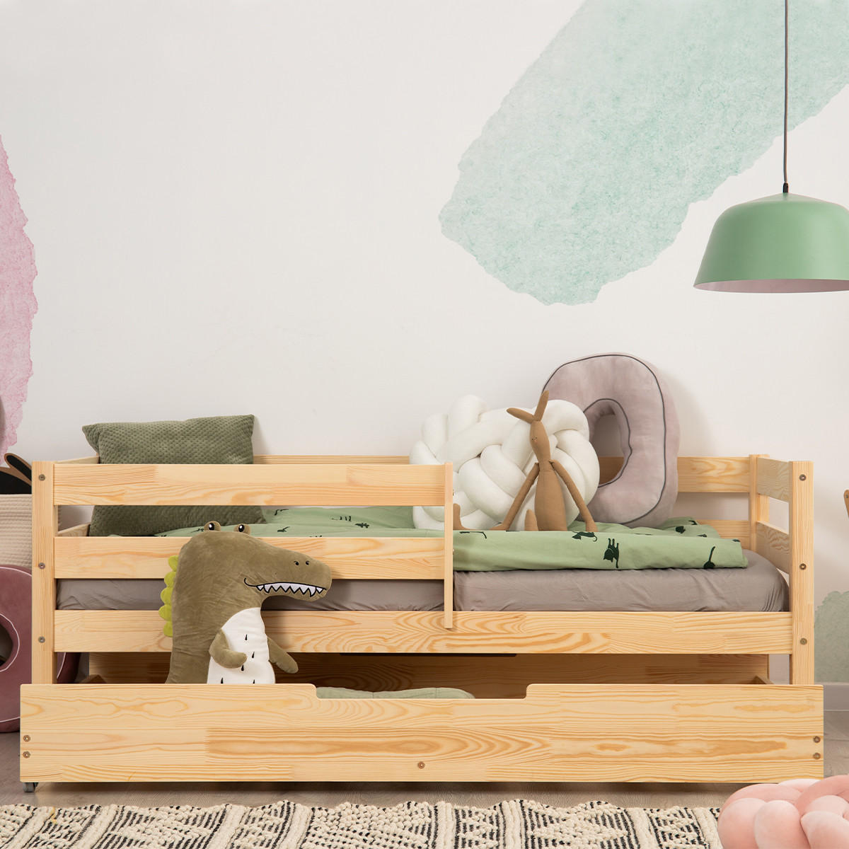 POSTEL 90/190 Diane Přírodní dřevo - hnědá, dřevo (90/190cm) - Petits-meubles