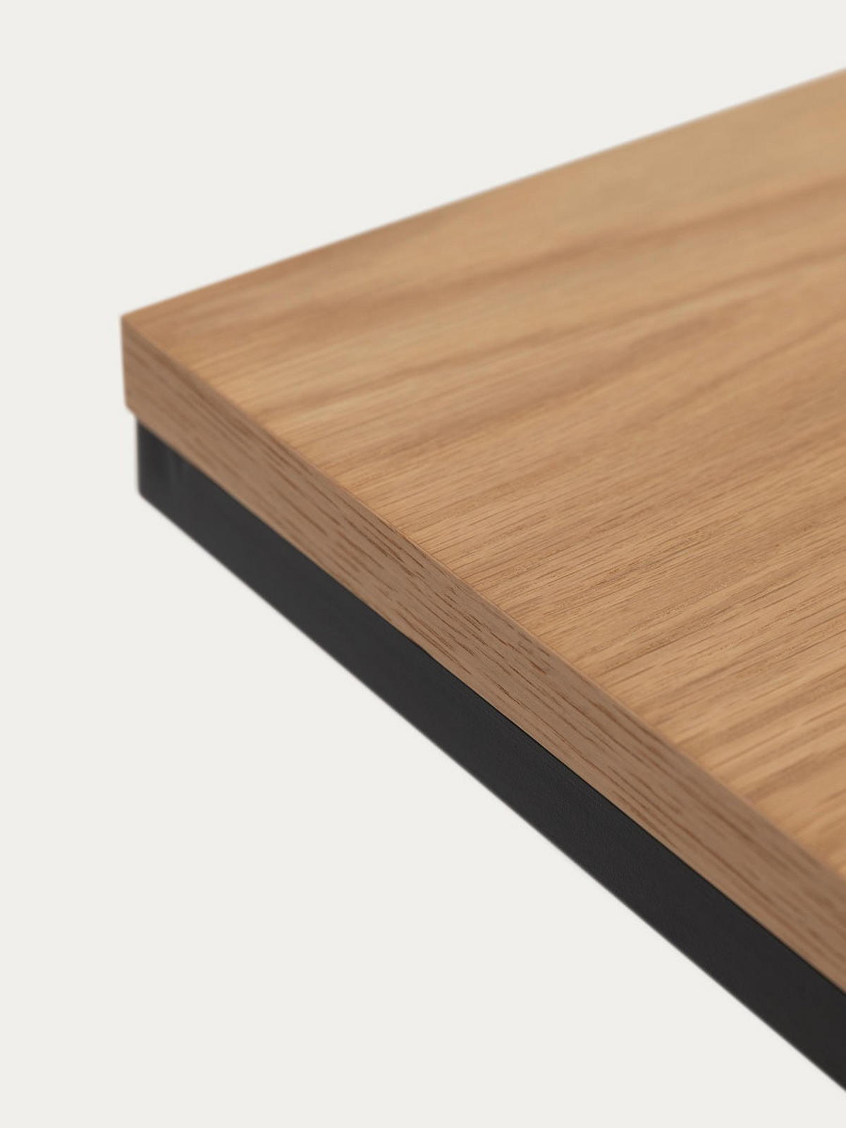 BEISTELLTISCH Galia Natur 30 cm x 60 cm - Schwarz/Braun, Holz (40/30/60cm) - Kenay Home