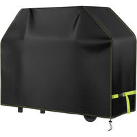 GRILL Abdeckhaube 147 x 61 x 122 cm wetterfest 420D Oxford - Schwarz, Kunststoff (61/122/147cm)