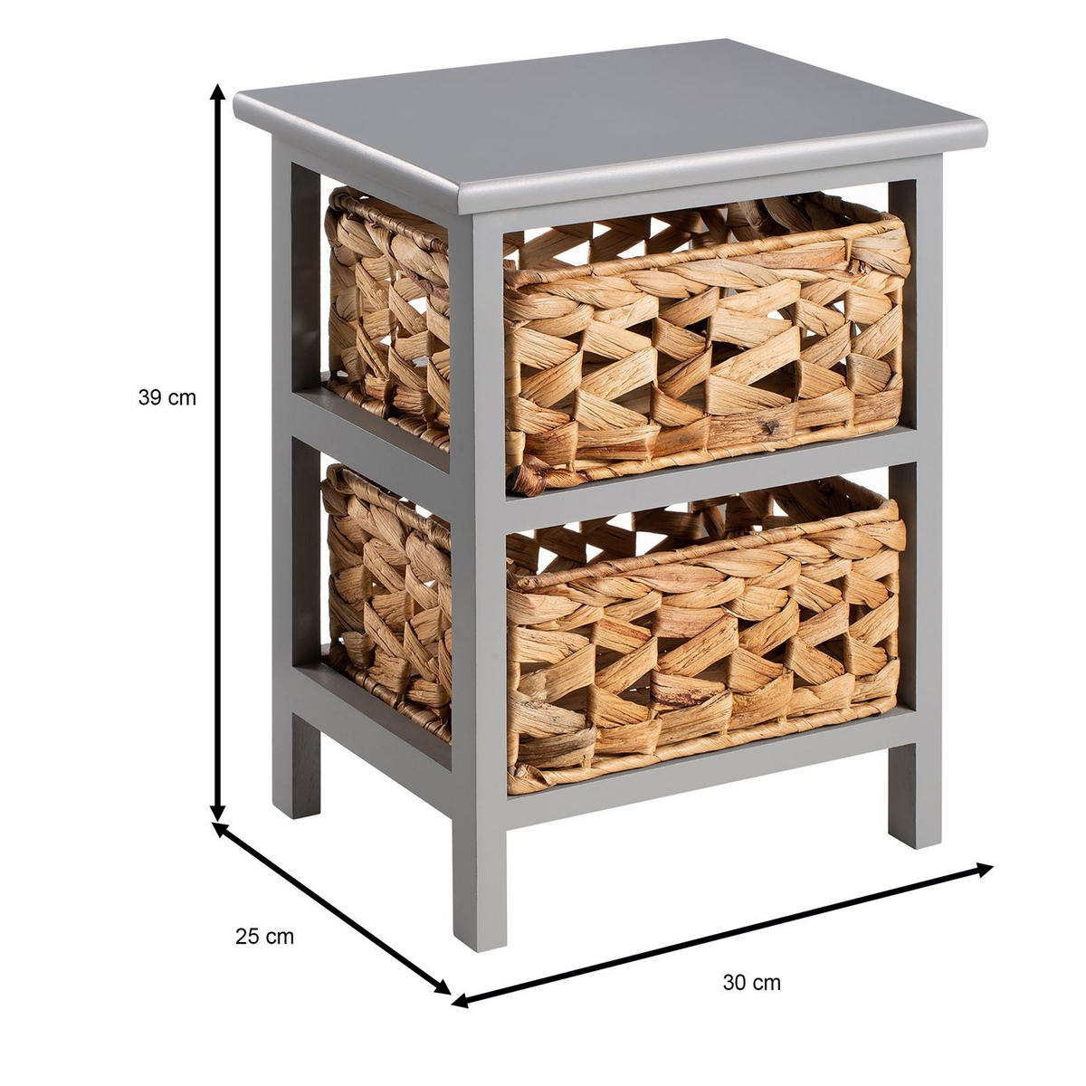 NACHTTISCH ARBO - Braun, Holz (30/39/25cm) - CARO-Möbel