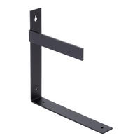 REGALTRÄGER Uma, rechts, Stahl in verschiedenen Trendfarben - Schwarz, Metall (20.5/20.5/3cm) - Alberts