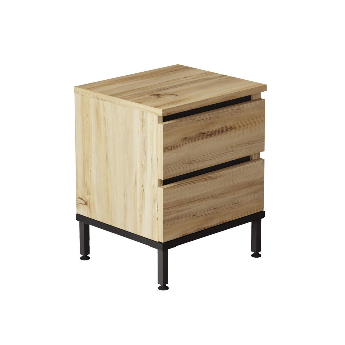 NACHTTISCH 40/35,5/49 cm - Beige, Holz (40/49/35.5cm) - Mobili Rebecca
