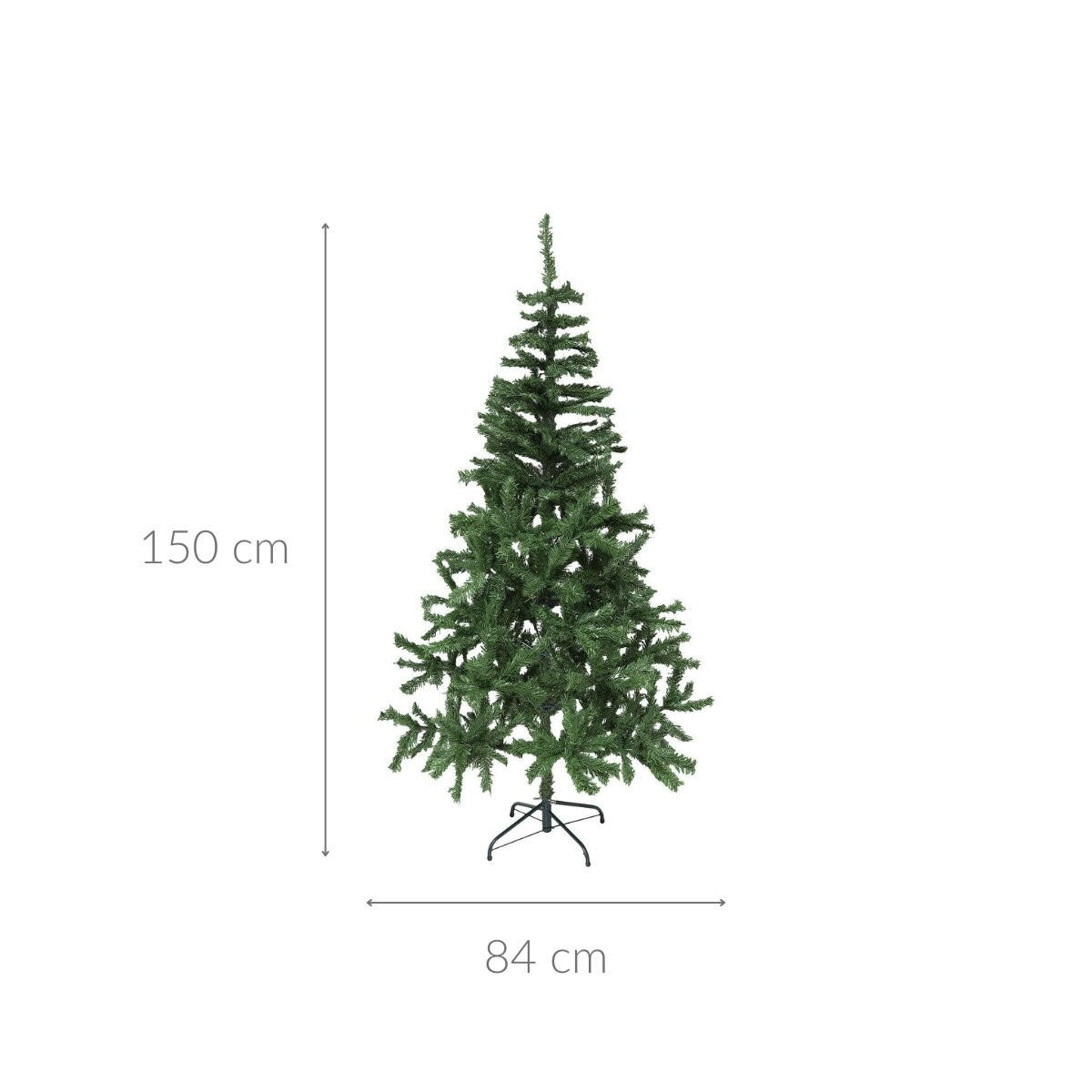 WEIHNACHTSBAUM mit Ständer 150 cm - Grün, Kunststoff (84/150cm) - Fééric Lights and Christmas