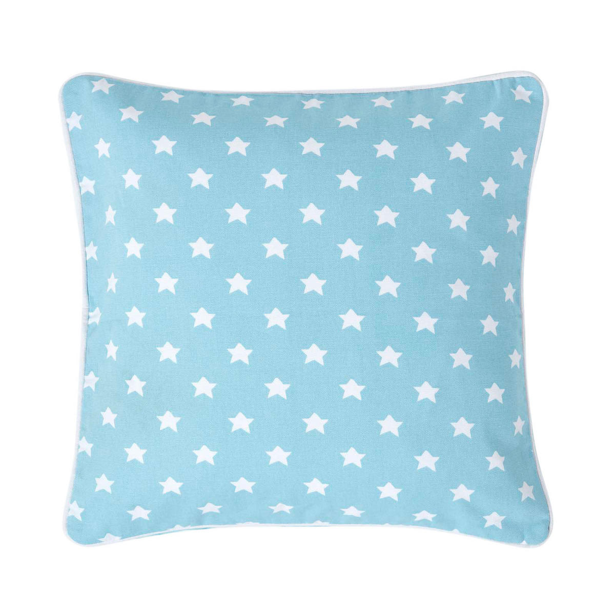 KISSENHÜLLE Sterne 45/45 cm, 100% Baumwolle - Blau, Textil (45/45cm) - Homescapes