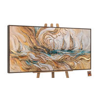 GEMÄLDE Zeitwellen Schattenfugenrahmen Grau 160x80 cm - Grau, Holz (160/80cm) - YS-art gallery