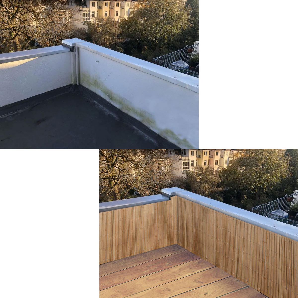 SICHTSCHUTZZAUN Balkon 90/600 cm Bambus - Braun, Holz (1/90cm) - urfence