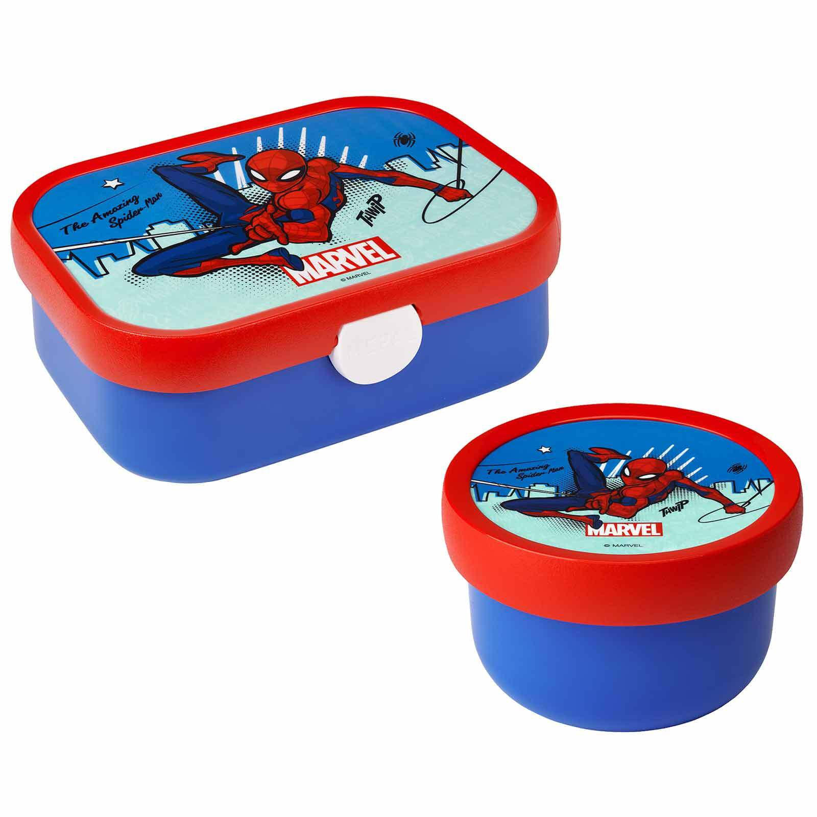 OBST- UND BENTOBOX SPIDERMAN Campus blau-rot 300 & 750 ml - Blau/Rot, Kunststoff (1/1/1cm) - Mepal