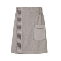 SAUNAKILT Rom Herren - 46-54 - Hellgrau - Hellgrau, Textil (55/150cm) - SCHIESSER