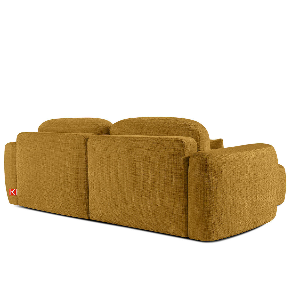 SITZGARNITUR ELOSA - Gelb, Holz/Textil (245/85/165cm) - KONSIMO®