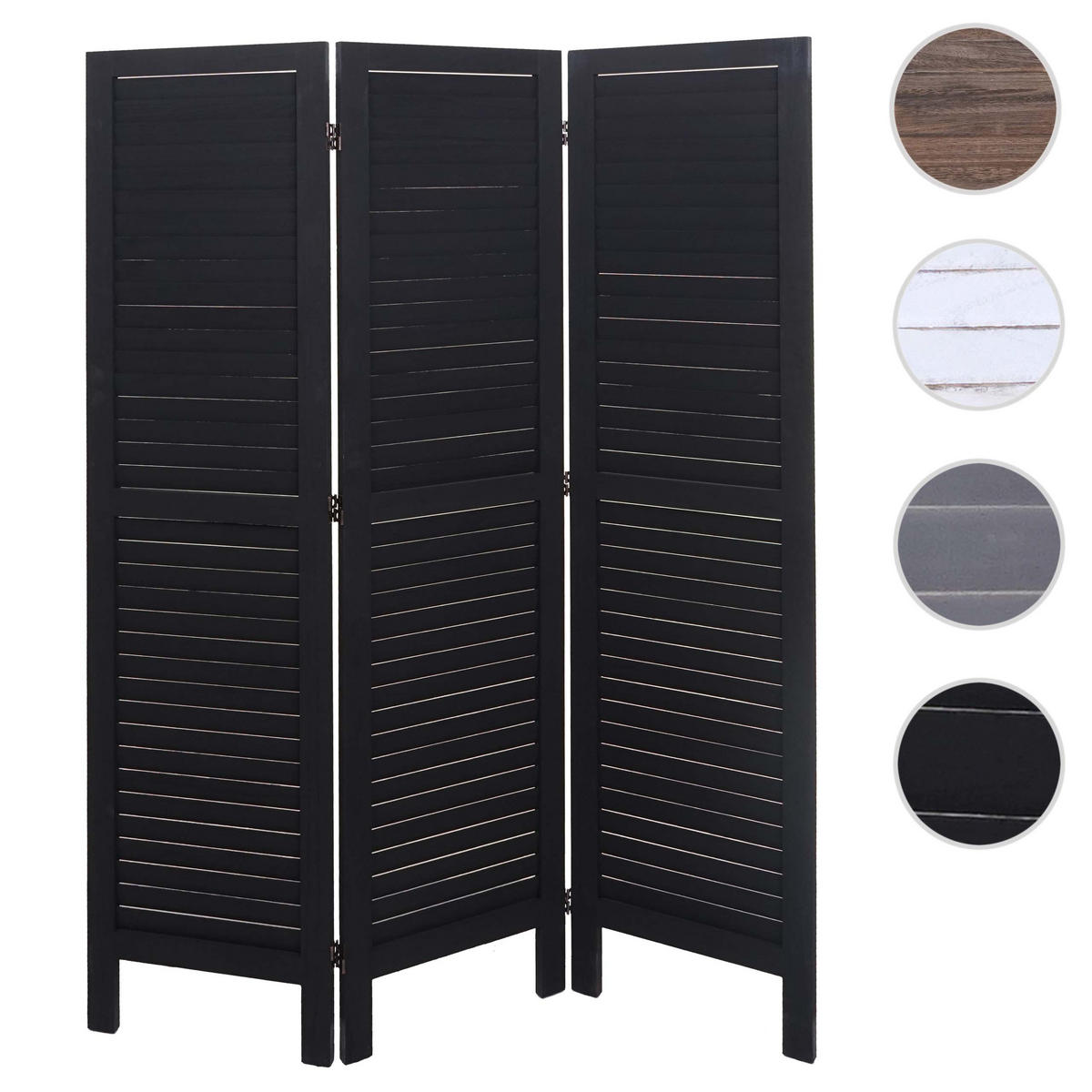 PARAVENT Anthrazit - Anthrazit, Holz (120/170/2cm) - MCW