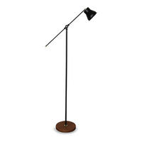 STEHLEUCHTE Peterborough - Schwarz, Metall (12/12/145cm) - lux.pro