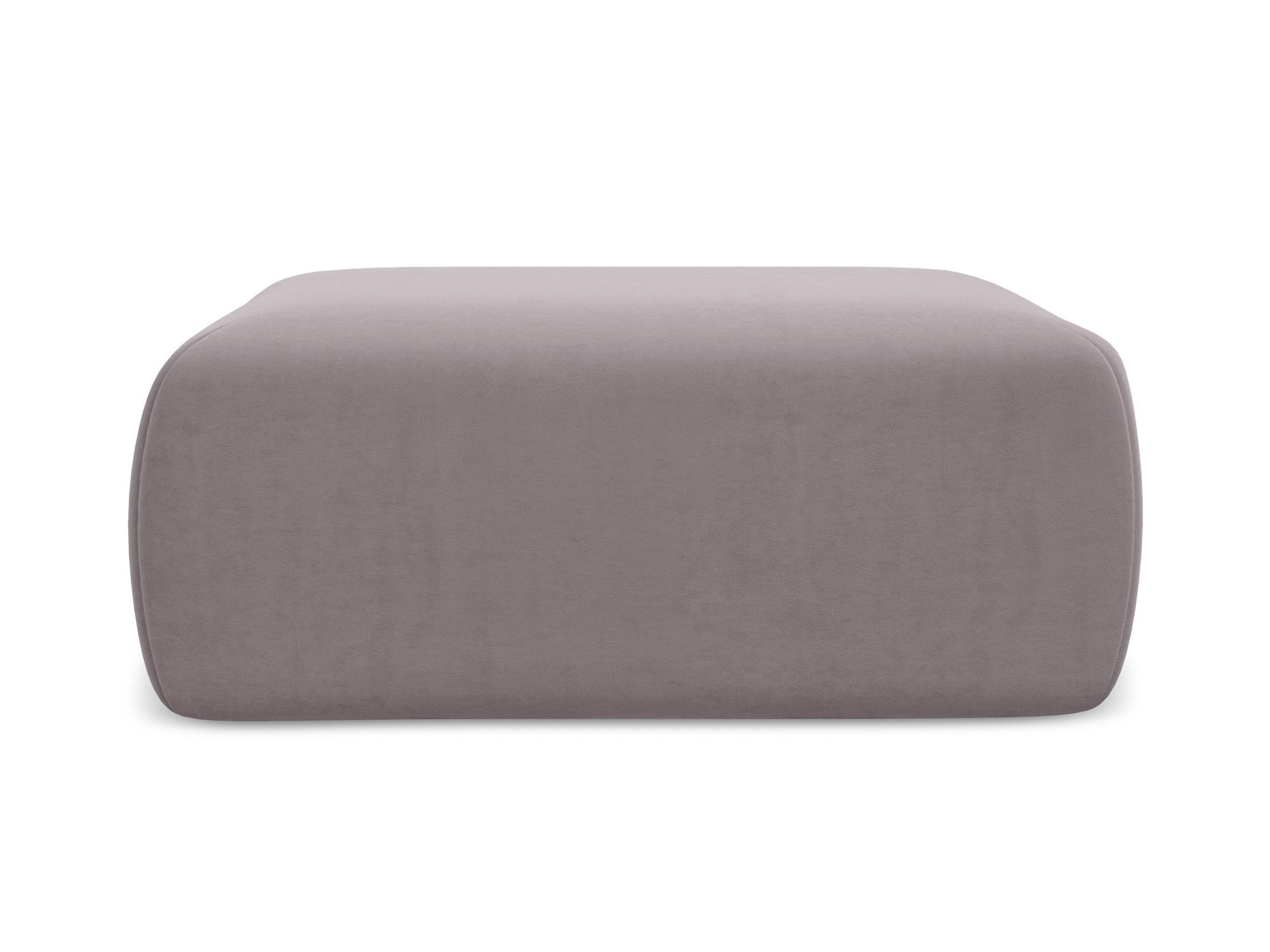 POUF Samt Stoff Violett - Lila/Flieder, Kunststoff/Textil (102/40/62cm) - Makamii