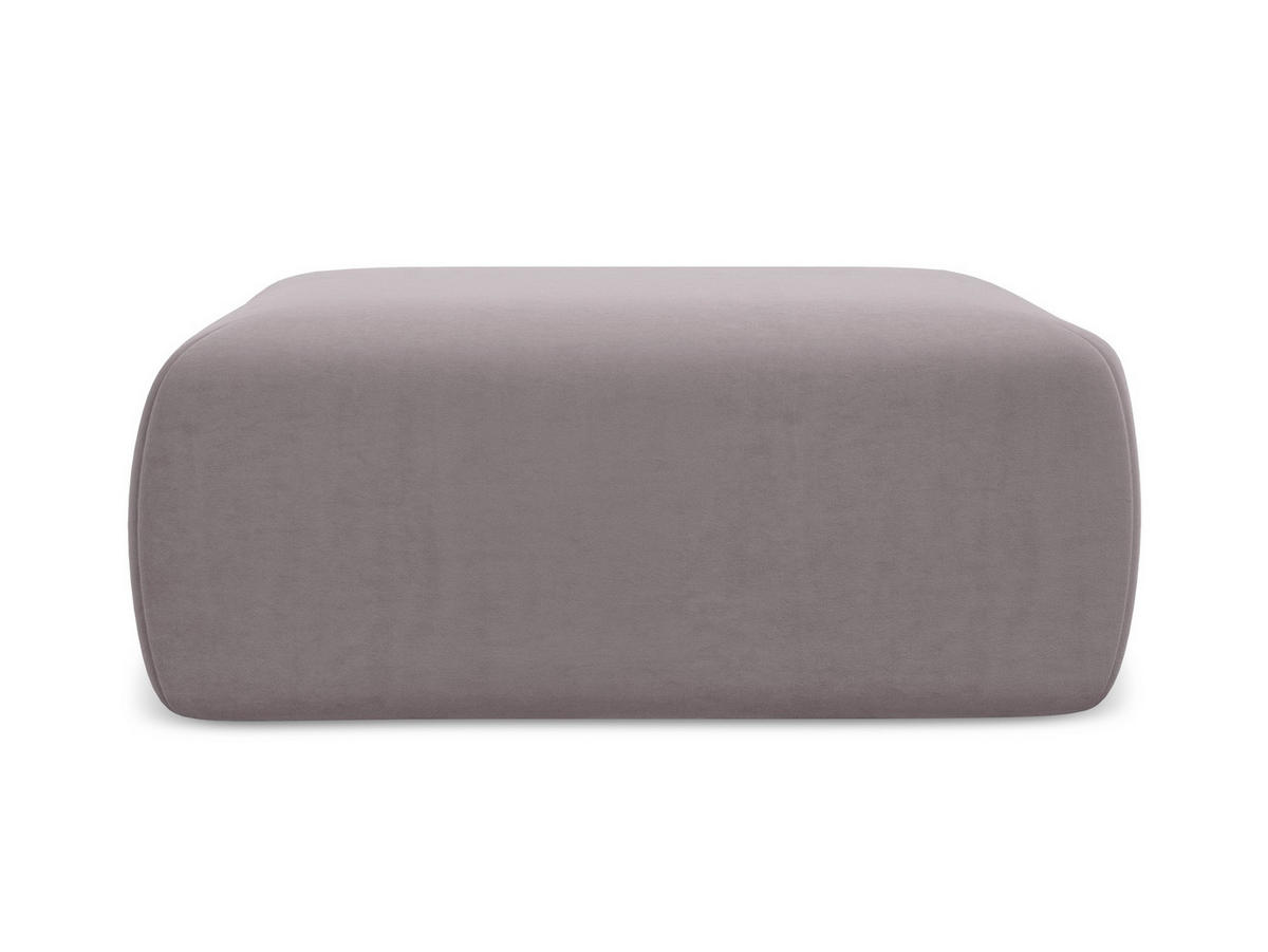 POUF Samt Stoff Violett - Lila/Flieder, Kunststoff/Textil (102/40/62cm) - Makamii