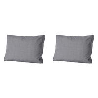 RÜCKENKISSEN Oxford 40/60 cm 2er-Set - Grau, Textil (60/8/40cm) - Madison