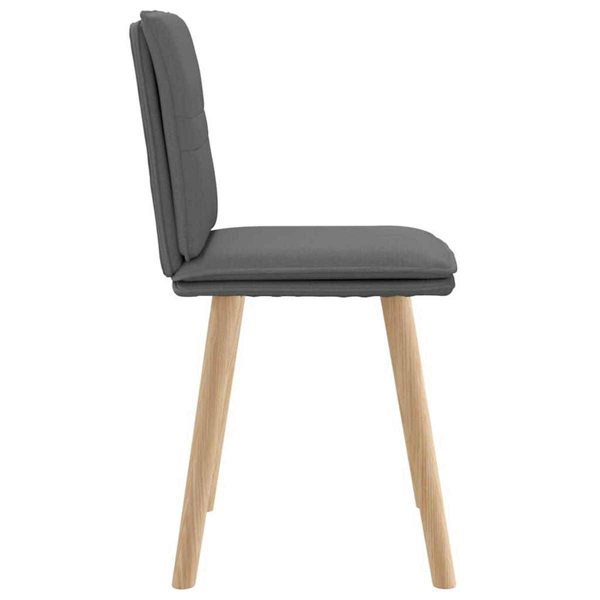 ESSZIMMERSTÜHLE 2 Stk. Dunkelgrau Stoff 45*54*86cm - Dunkelgrau, Metall (45/86/54cm) - ZMH