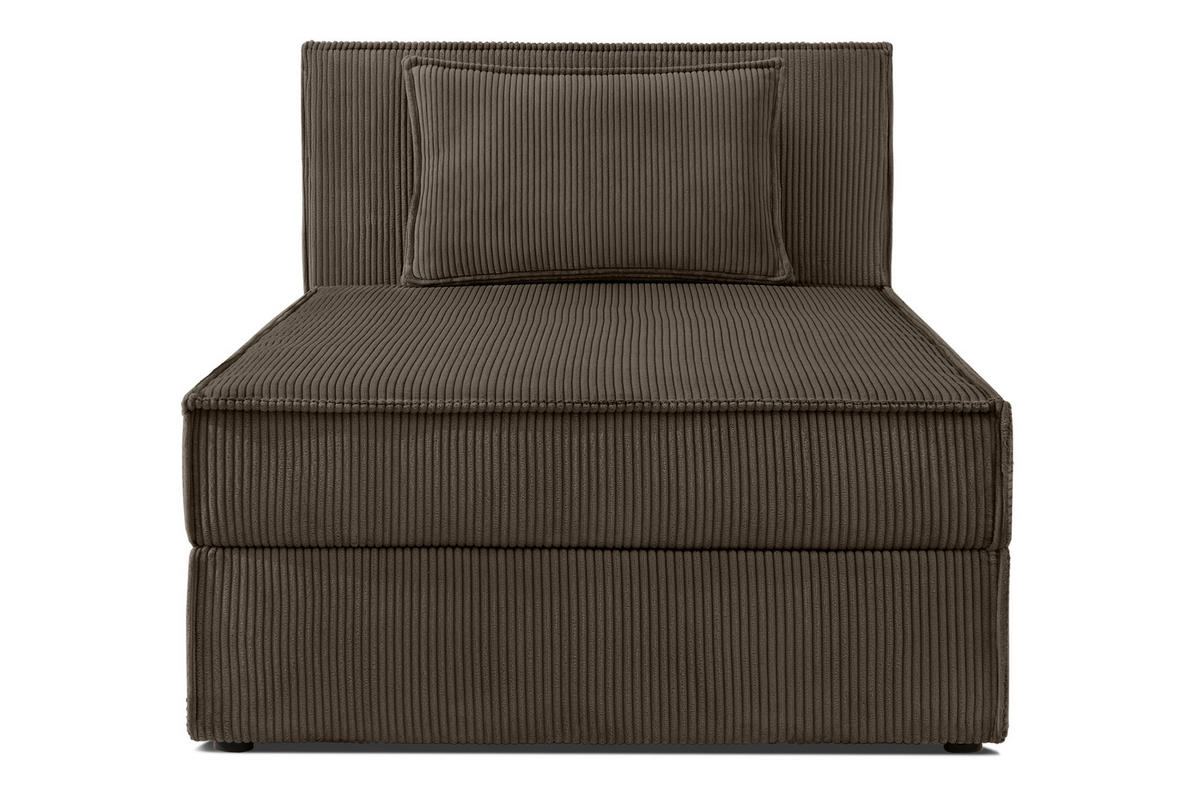 BOXSPRINGBETT ROTI Einzelbett, braun - Schwarz/Braun, Holz/Holzwerkstoff (100/200cm) - KONSIMO®