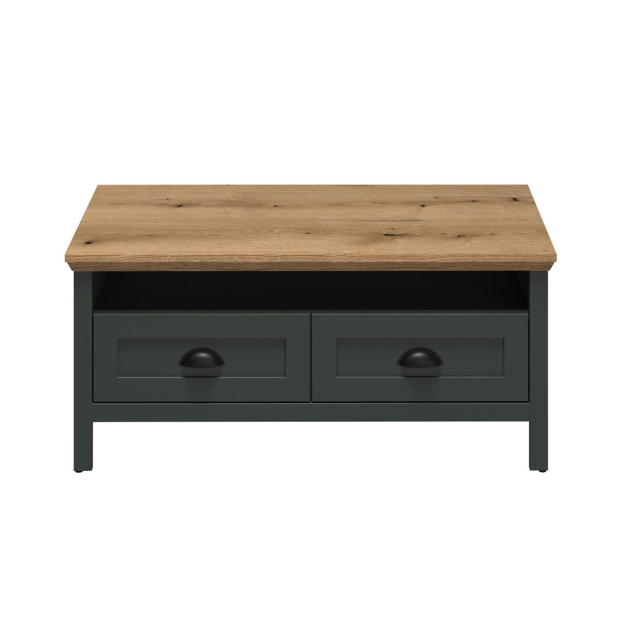 ESSTISCH Stanton Grün - Grün, Holzwerkstoff (45/101/101cm) - Trendteam