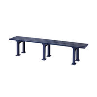 GARTENBANK Kuba 4 Sitzer Blau 42 x 200 x 37 cm Witterungskunststoff & UV Beständiger Kunststoff - Blau, Kunststoff (200/42/37cm) - PROREGAL