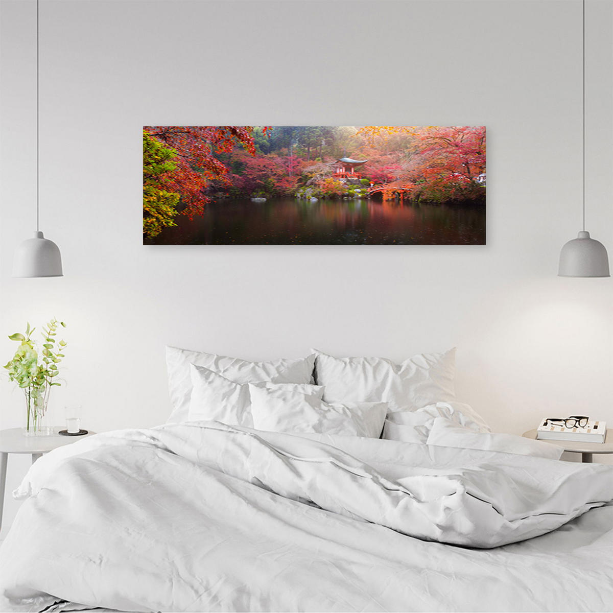 KUNSTDRUCK Rot 120/40 cm - Rot, Textil (120/40cm) - KUNSTLOFT