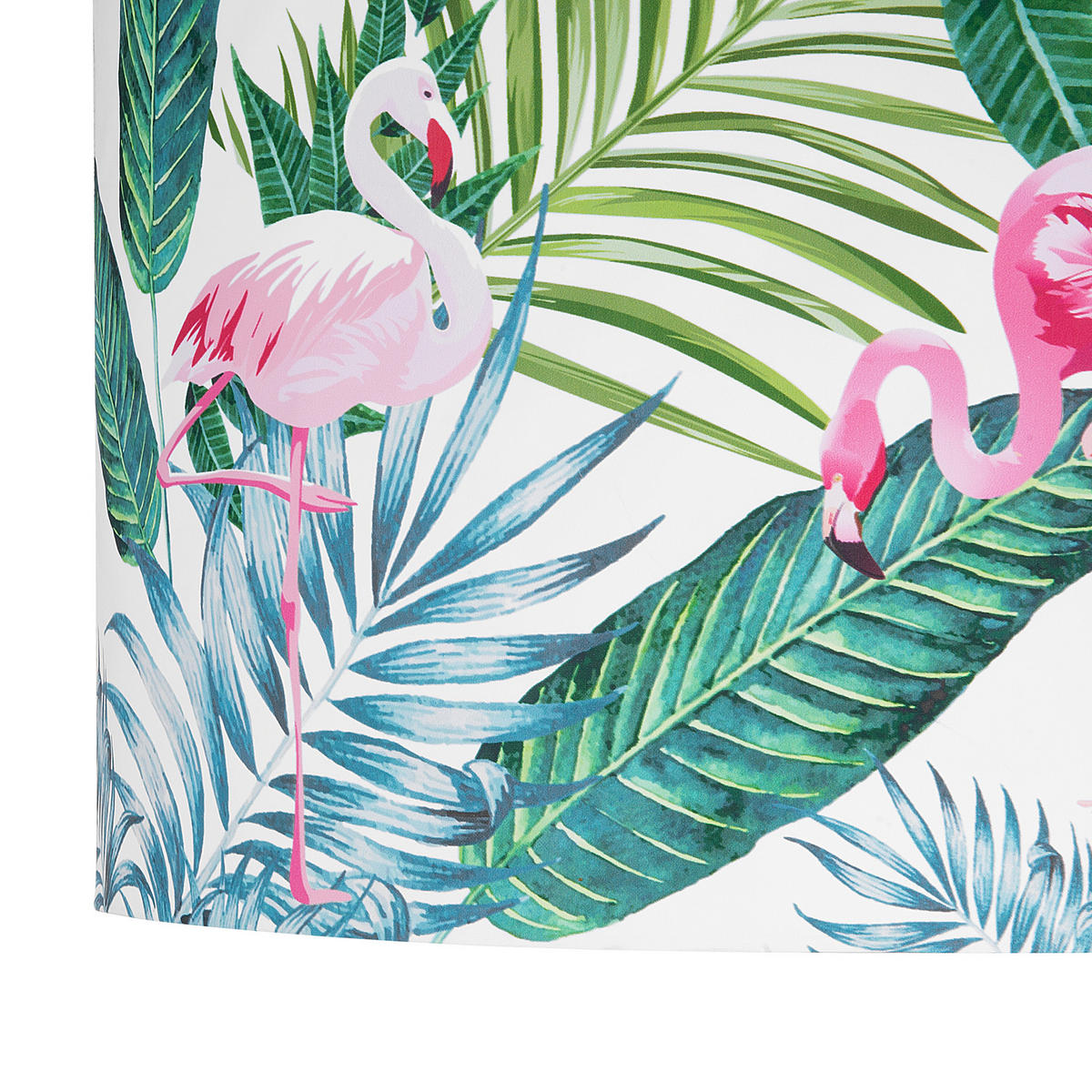 HÄNGELEUCHTE Flamingo 50/50/143 cm - Grün, Textil (50/50/143cm) - Beliani