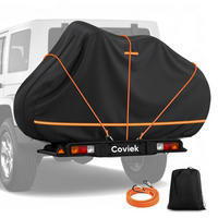 FAHRRADABDECKUNG Heckträger für 1 Fahrrad Wasserdicht 188 x 89 x 127 cm - Schwarz, Textil (127/89/188cm)