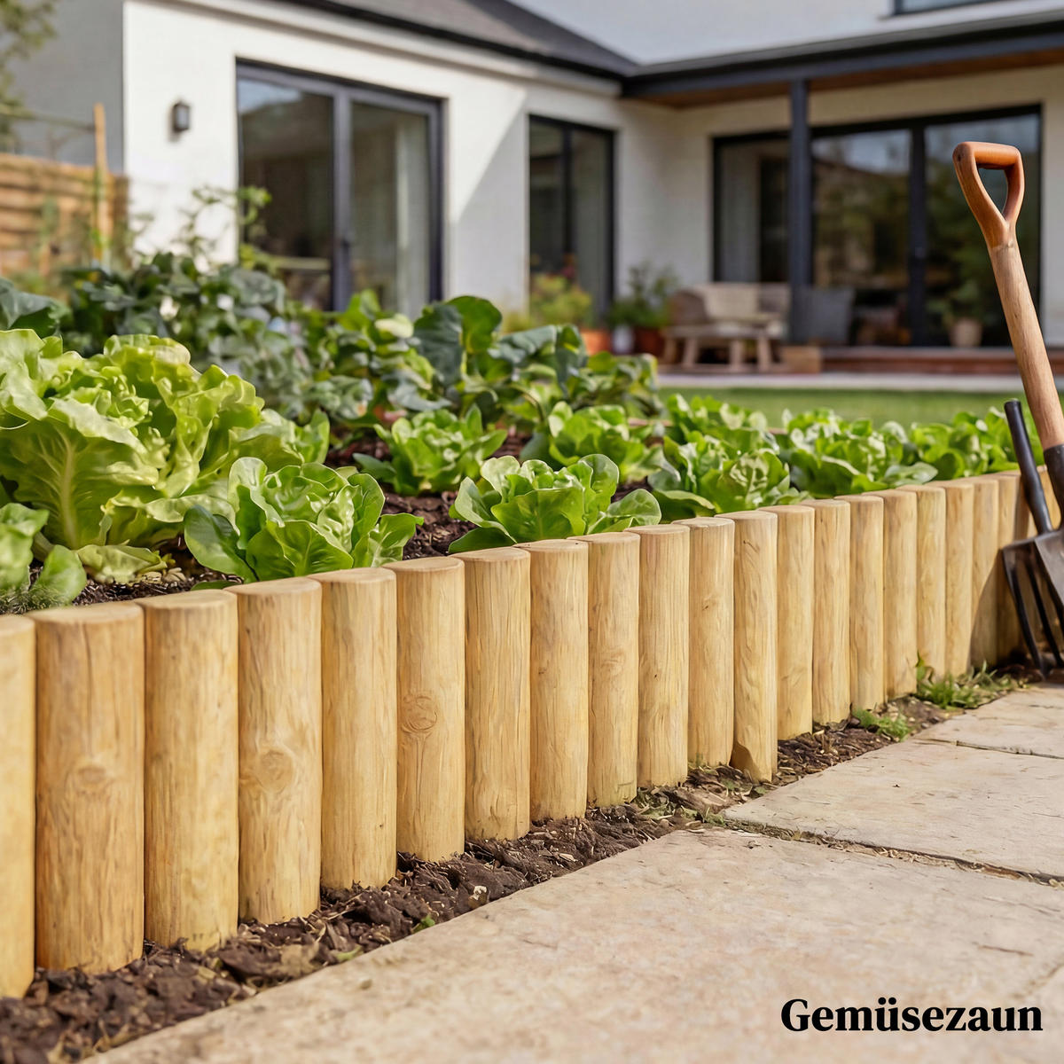 GARTENZAUN Naturfarben 176.0/2.7/30.0 cm - Naturfarben, Holz (2.7/30cm)
