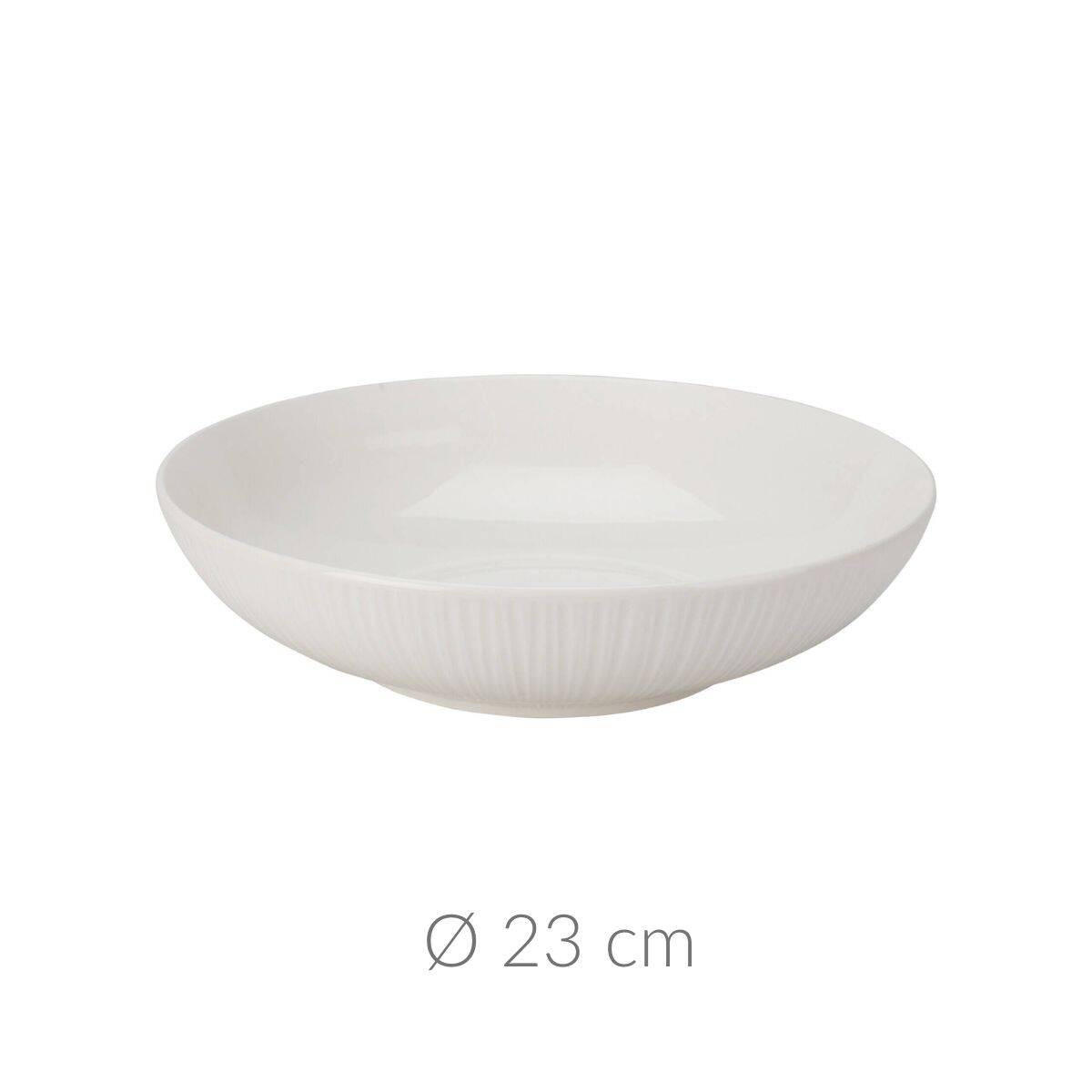 PORZELLANTELLER Weiß Ø 23 cm - Weiß, Keramik (23cm) - Siaki