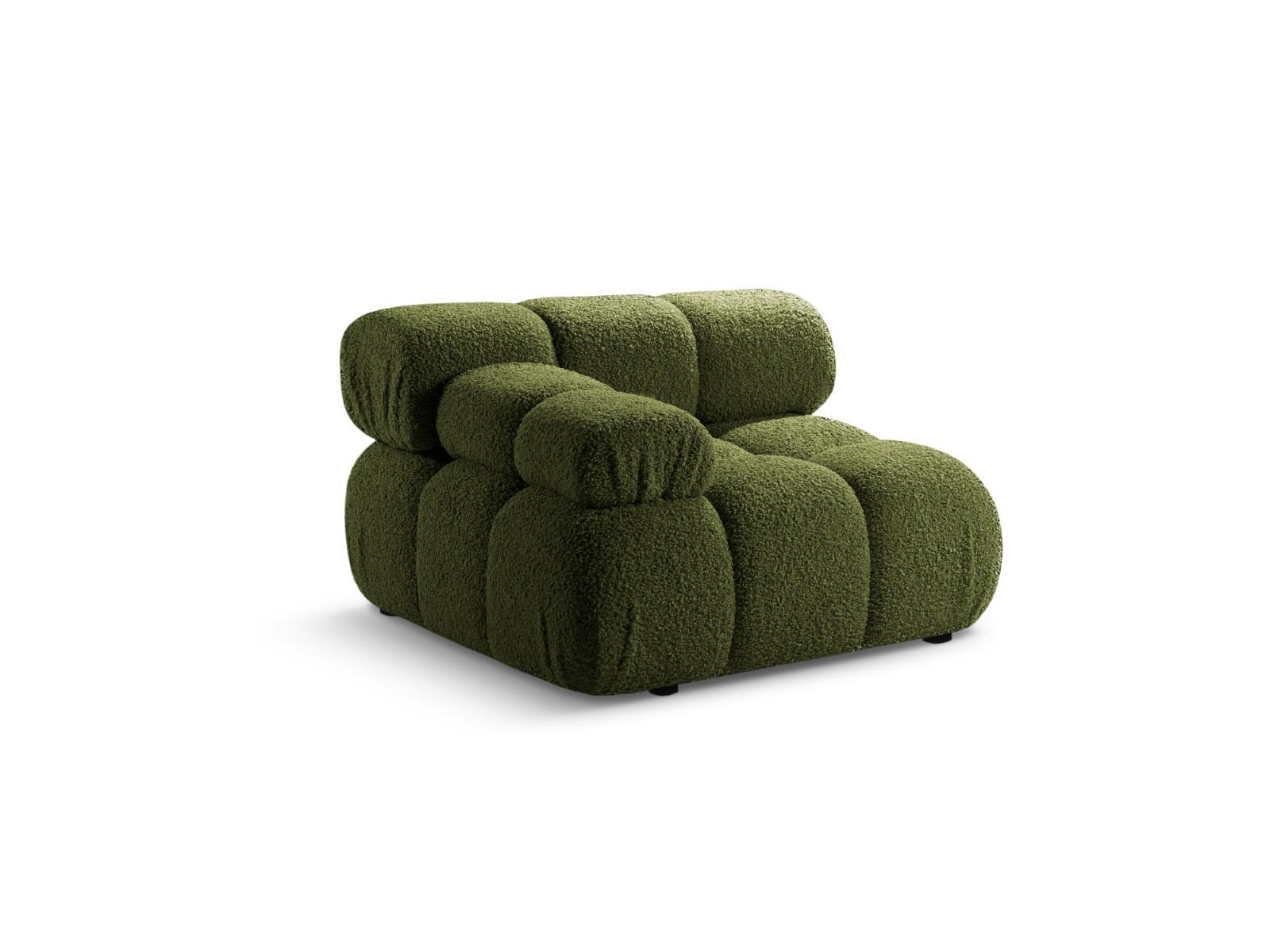 MODUL links Bellis aus Boucle grün - Grün, Textil (94/70/94cm) - Micadoni