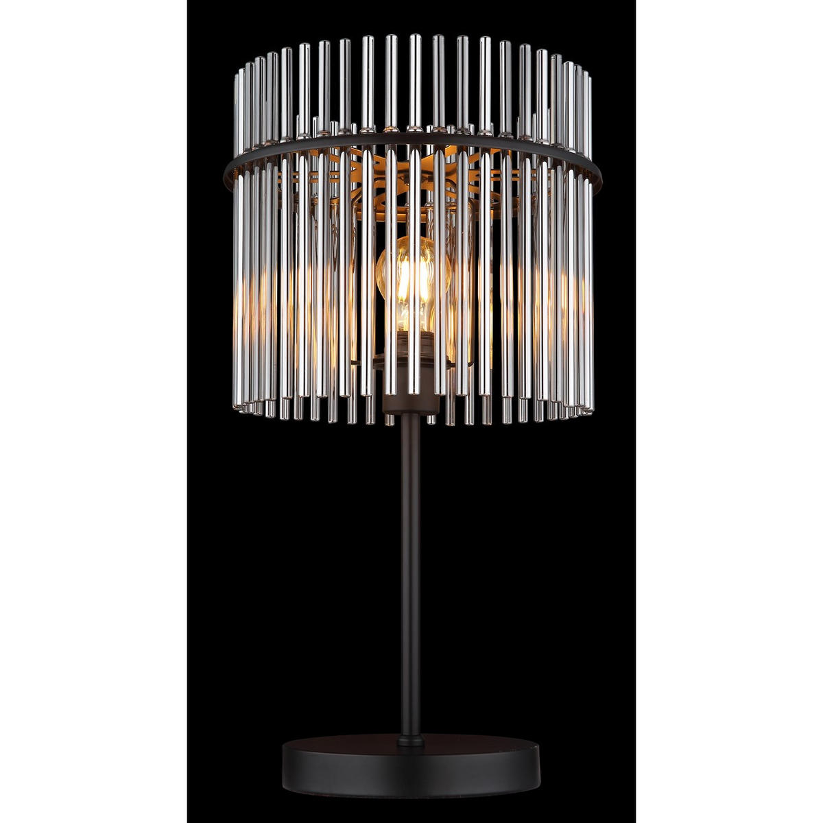 TISCHLEUCHTE Metall Rauchfarben - Grau, Glas (30/30/54.5cm) - Globo Lighting