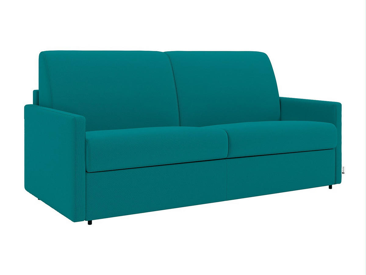 SCHLAFSOFA - 3 Personen - stoff - türkisblau Calife - Türkis, Textil (170/85/223cm) - Vente-Unique