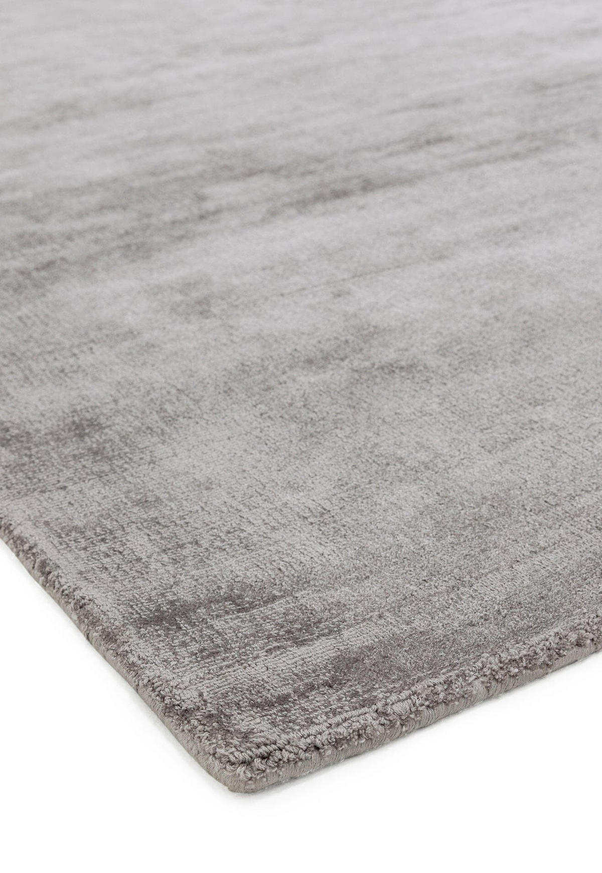 TEPPICH Viskose handgewebt zeitloses Design BARI, Silber 200x290 cm - Silberfarben, Textil (200/290cm) - KADIMA DESIGN