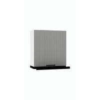 HÄNGESCHRANK W60/68 SLIM P/L - KENDRO - mit Dunstabzug - Weiß/Grau, Holz/Metall (60/68/30cm) - ROYAL24_MARKT
