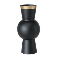 VASE Varnjo 30 cm - Schwarz, Metall (30cm) - Boltze Home