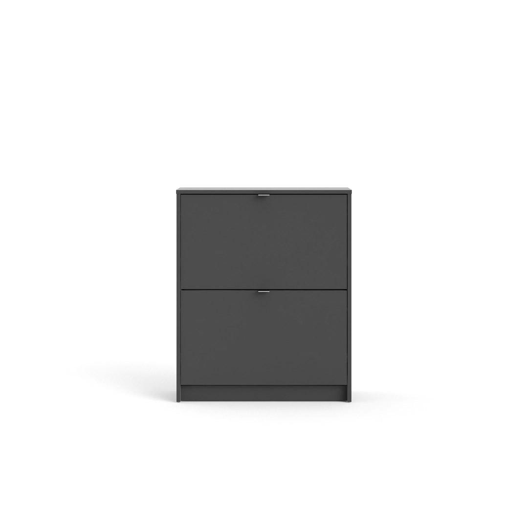 SCHUHSCHRANK, Shane, Grau, Spanplatte foliert, 71 x 25 x 86 cm - Grau, Holzwerkstoff (71/86/25cm) - ebuy24